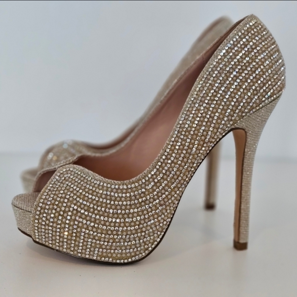 De Blossom Collection Sparkling Rhinestone Heels